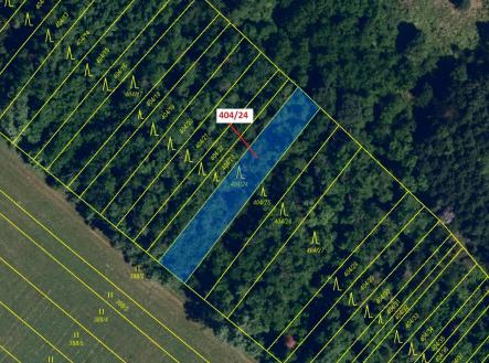 Prodej pozemku, les, 741 m²