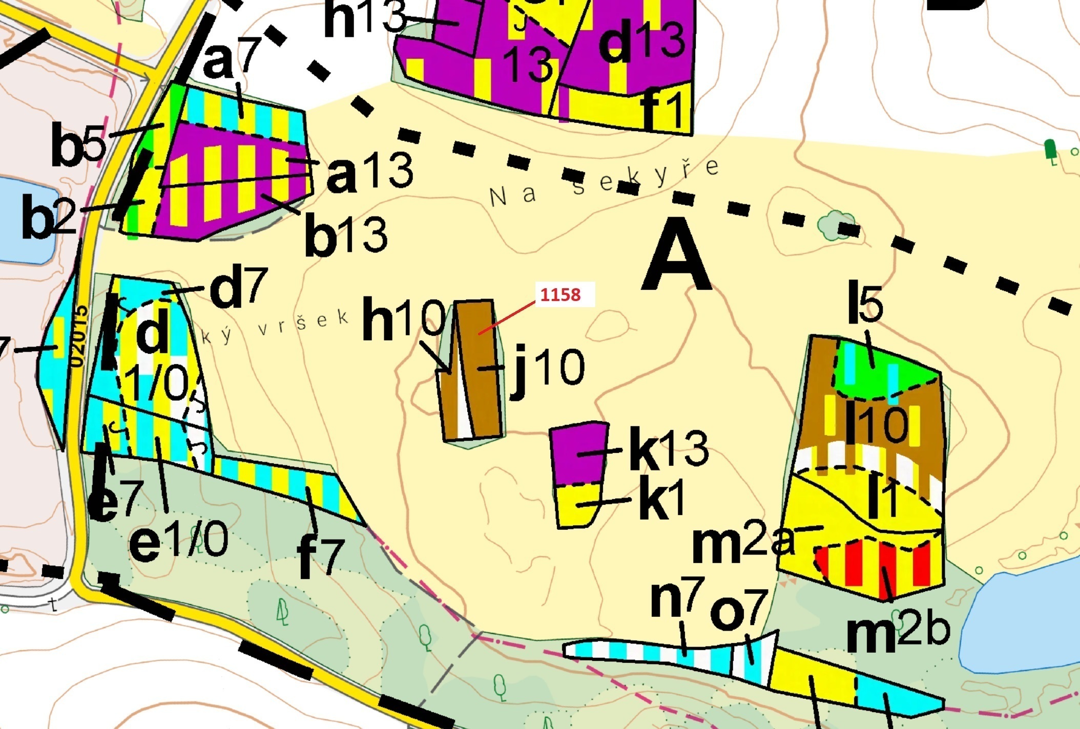 Lesní pozemek o výměře 1 323 m2, podíl 1/1, katastrální území Bezděkov u Kasejovic, obec Hradiště, o