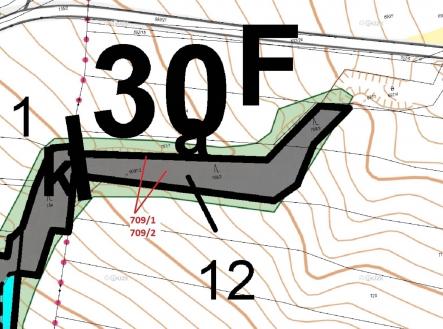 Prodej pozemku, les, 1 823 m²
