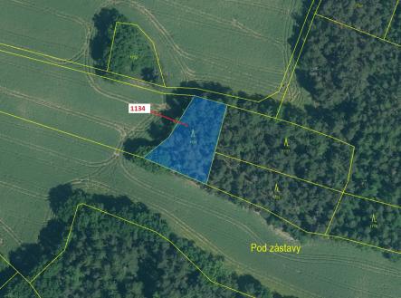 Prodej pozemku, les, 1 083 m²