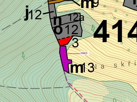 Prodej pozemku, les, 697 m²