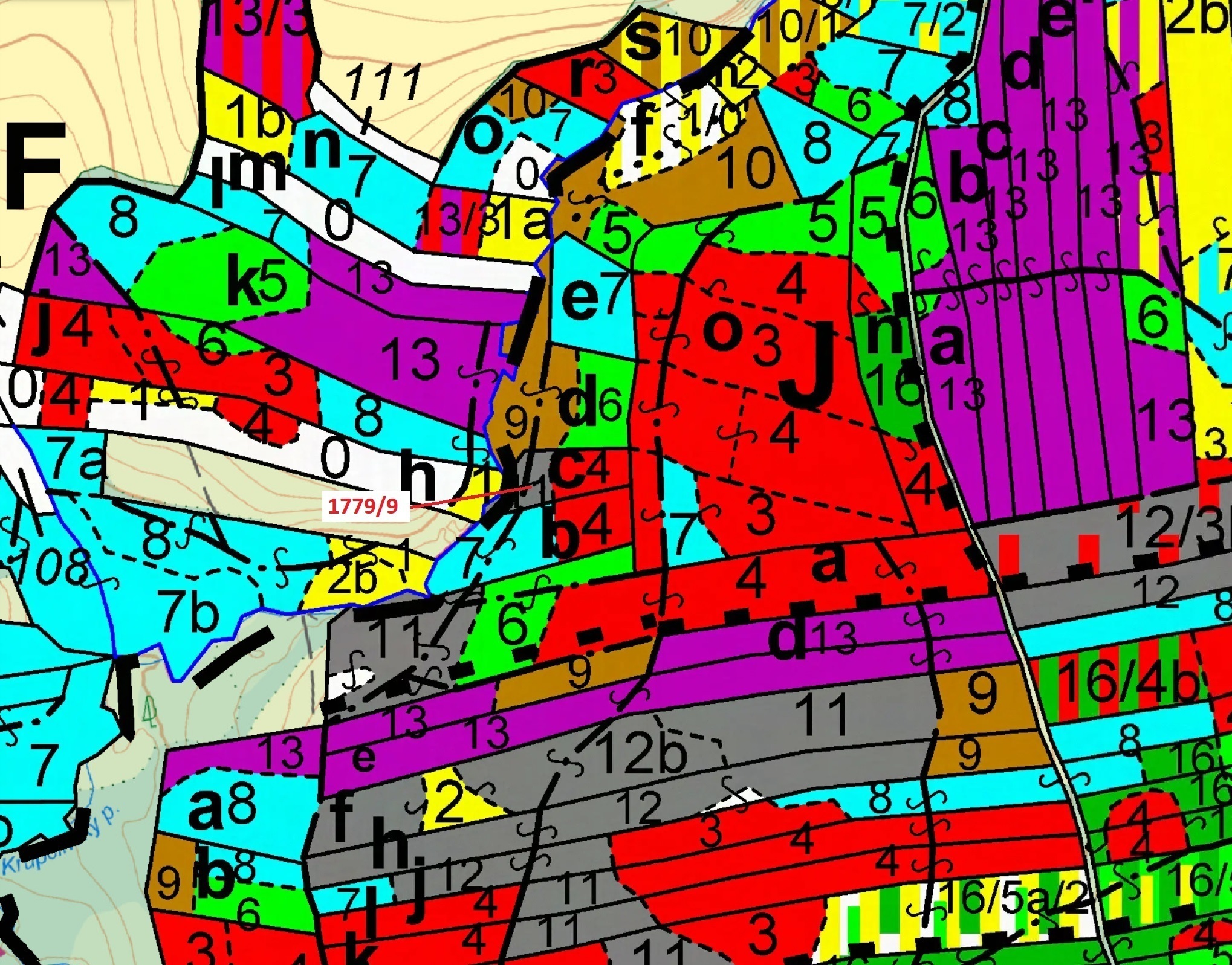 Lesní pozemek o výměře 1388 m2, podíl 1/1, katastrální území Štítné, obec Žirovnice, obec s rozšířen