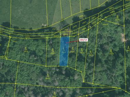 Prodej pozemku, les, 441 m²