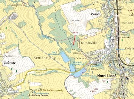 Prodej pozemku, les, 1 723 m²