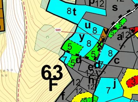 Prodej pozemku, les, 713 m²