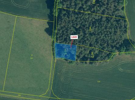 Prodej pozemku, les, 638 m²