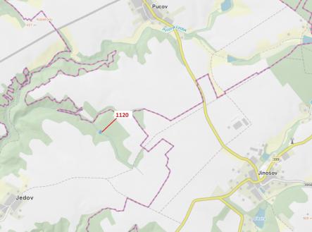 Prodej pozemku, les, 931 m²