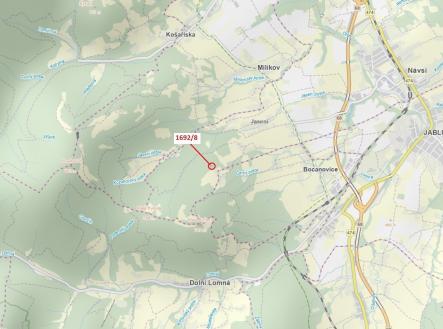 Prodej pozemku, les, 409 m²