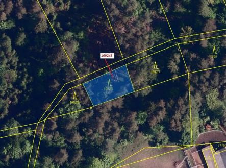 Prodej pozemku, les, 409 m²