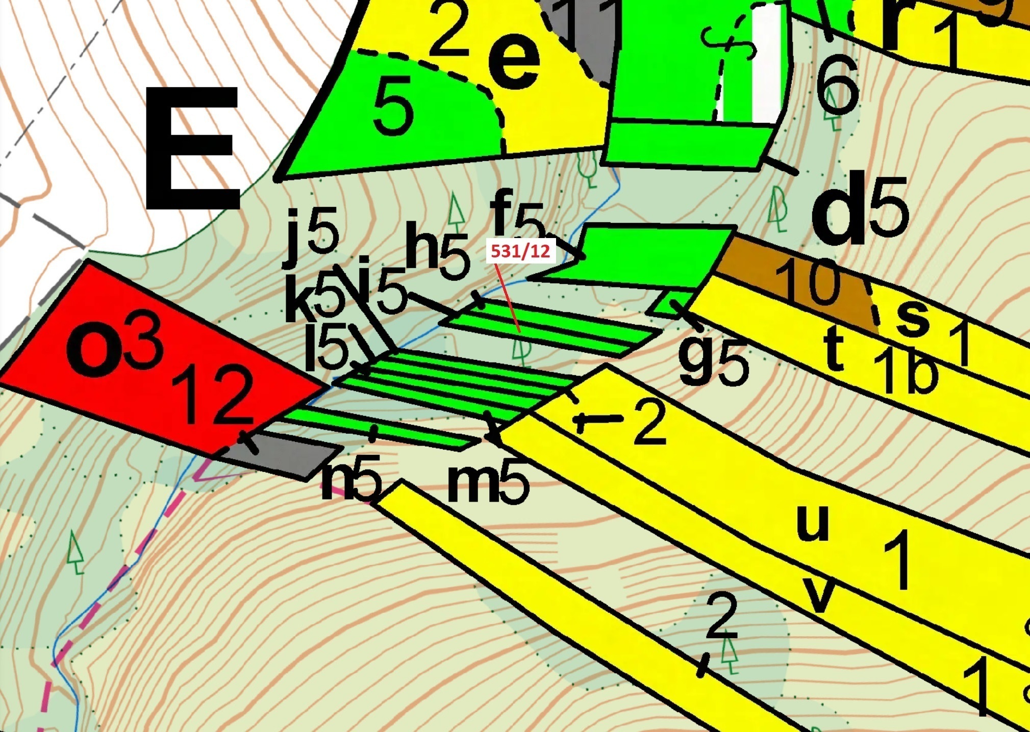Lesní pozemek o výměře 281 m2, podíl 1/1, katastrální území Mírovka, obec Havlíčkův Brod, obec s roz