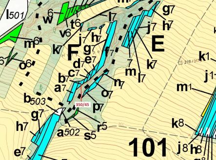 Prodej pozemku, les, 183 m²