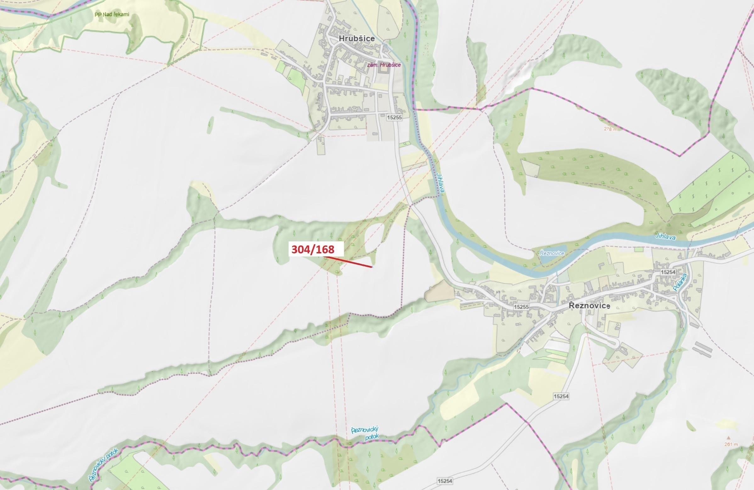 Orná půda o výměře 16 m2, podíl 1/1, katastrální území Hrubšice, obec Ivančice, obec s rozšířenou pů