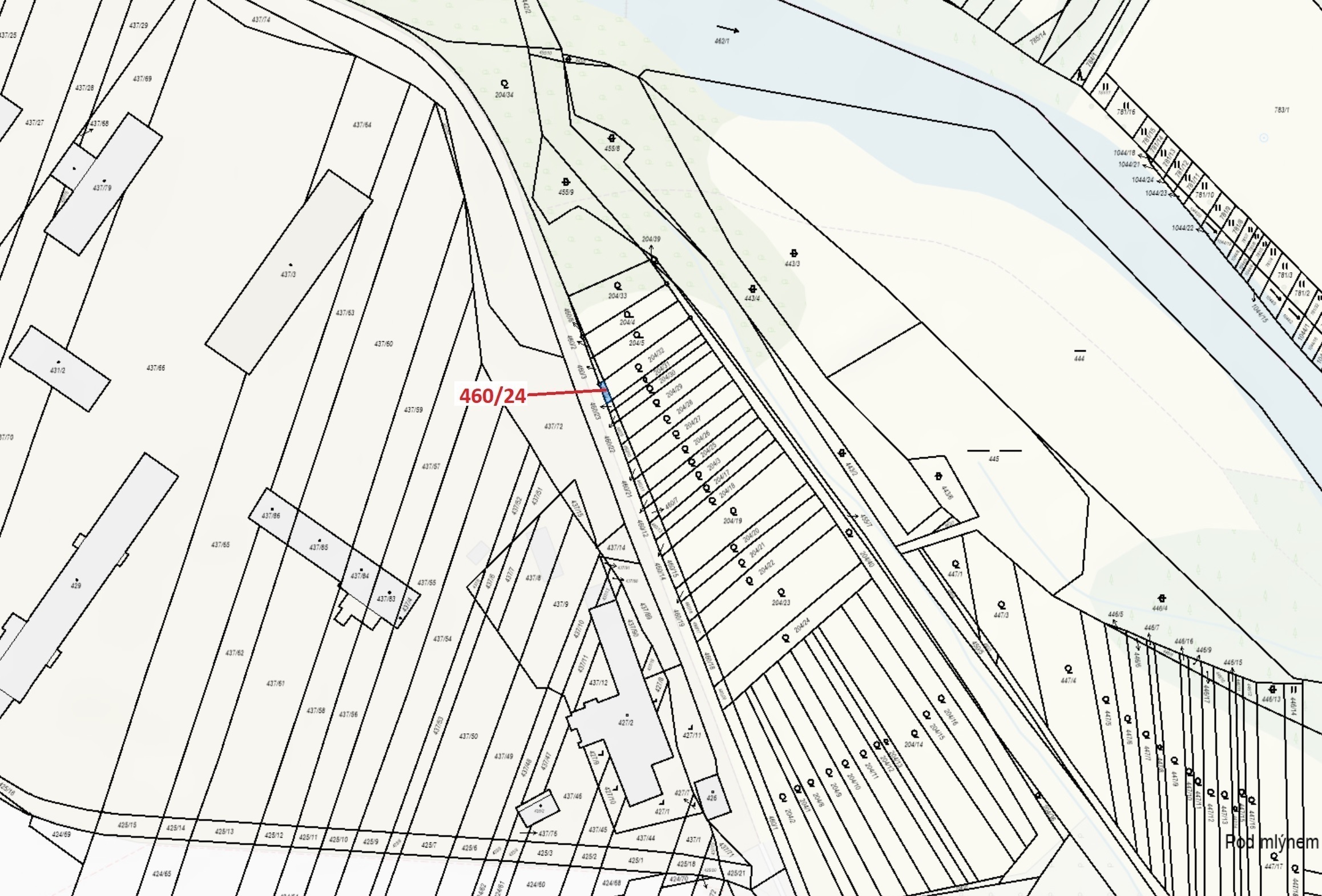 Ostatní plocha o výměře 10 m2, podíl 1/1, katastrální území Hrubšice, obec Ivančice, obec s rozšířen