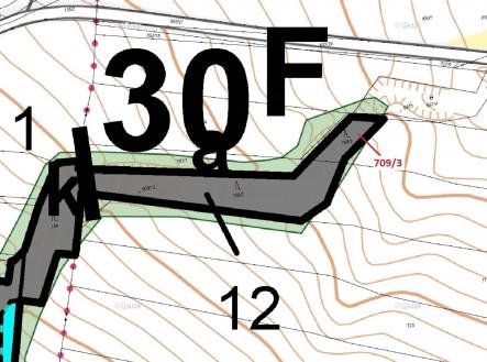 Prodej pozemku, les, 301 m²