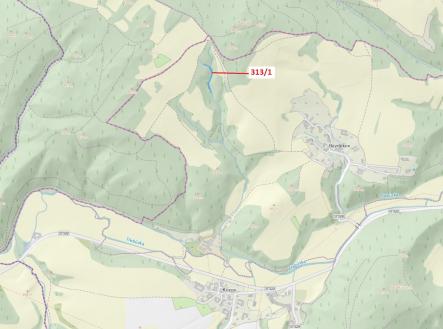 Prodej pozemku, les, 1 158 m²