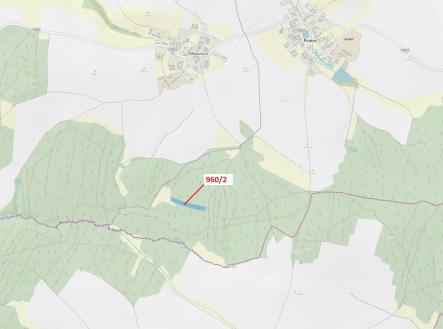 Prodej pozemku, les, 7 607 m²