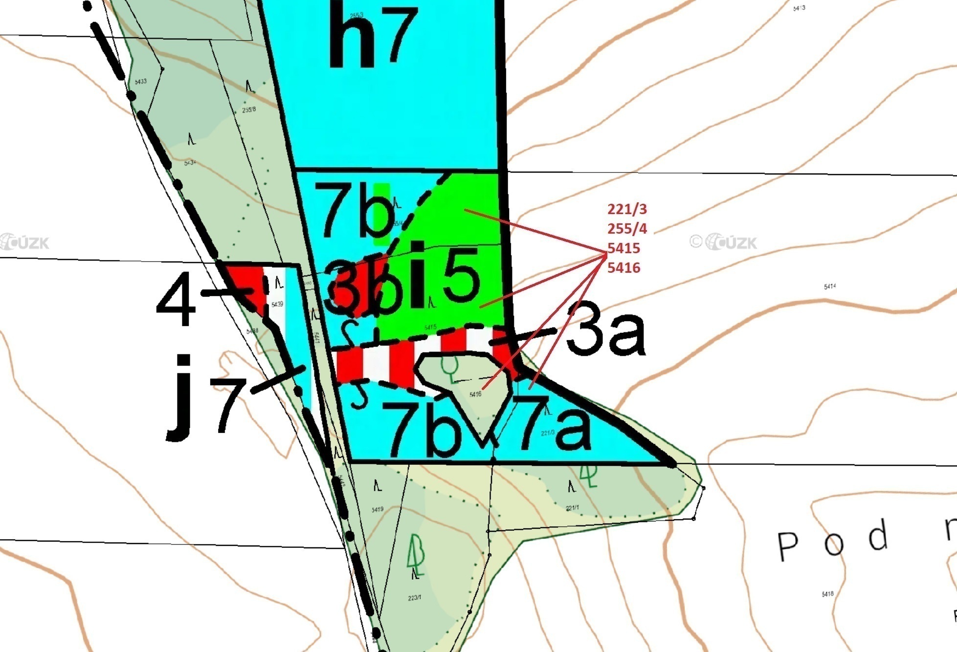 Lesní pozemky a vodní plocha o výměře 7 902 m2, podíl 1/1, katastrální území Lidéřovice, obec Peč, o