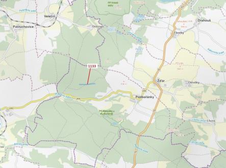 Prodej pozemku, les, 7 895 m²