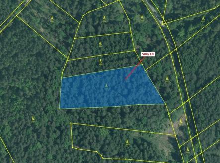 Prodej pozemku, les, 5 755 m²