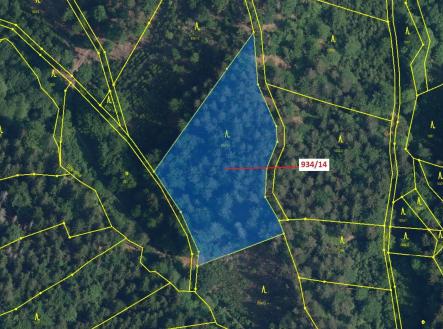 Prodej pozemku, les, 5 751 m²