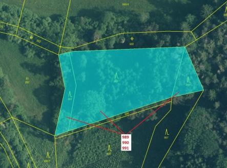 Prodej pozemku, les, 4 276 m²