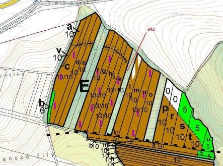 Prodej pozemku, les, 5 428 m²