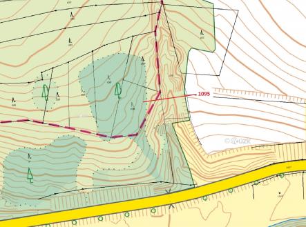 Prodej pozemku, les, 1 427 m²