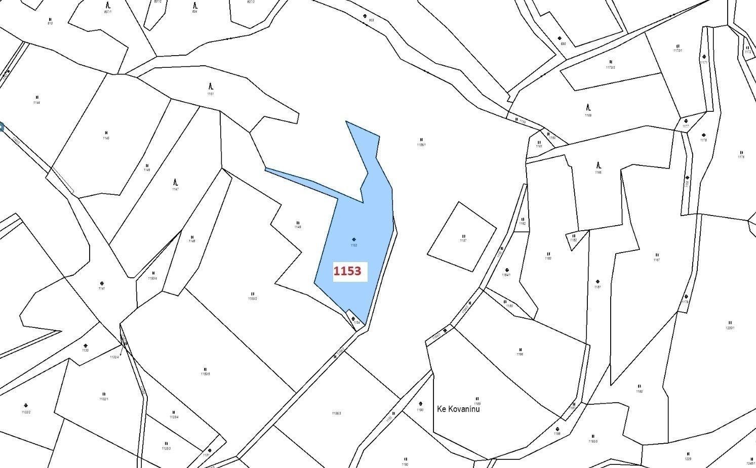 Ostatní plocha o výměře 3813 m2, podíl 1/1, katastrální území Setěchovice, obec Zálezly, obec s rozš