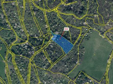 Prodej pozemku, les, 4 610 m²