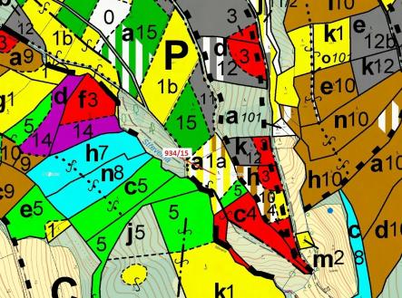 Prodej pozemku, les, 3 821 m²