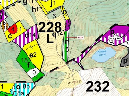Prodej pozemku, les, 3 054 m²