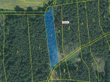 Prodej pozemku, les, 2 762 m²