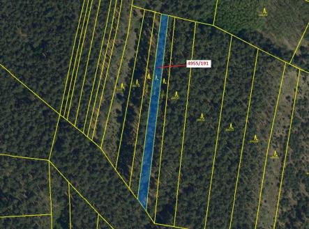 Prodej pozemku, les, 1 174 m²