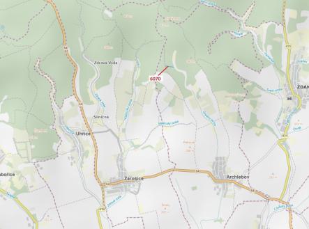 Prodej pozemku, les, 2 892 m²