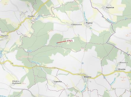 Prodej pozemku, les, 2 949 m²