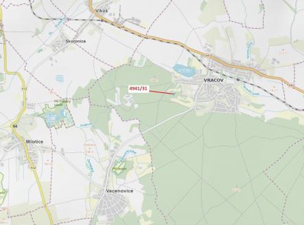 Prodej pozemku, les, 2 231 m²