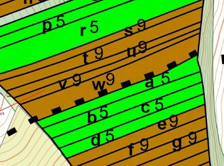 Prodej pozemku, les, 2 108 m²