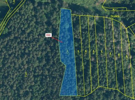 Prodej pozemku, les, 3 476 m²