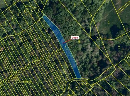 Prodej pozemku, les, 1 160 m²