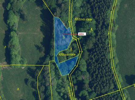 Prodej pozemku, les, 1 964 m²