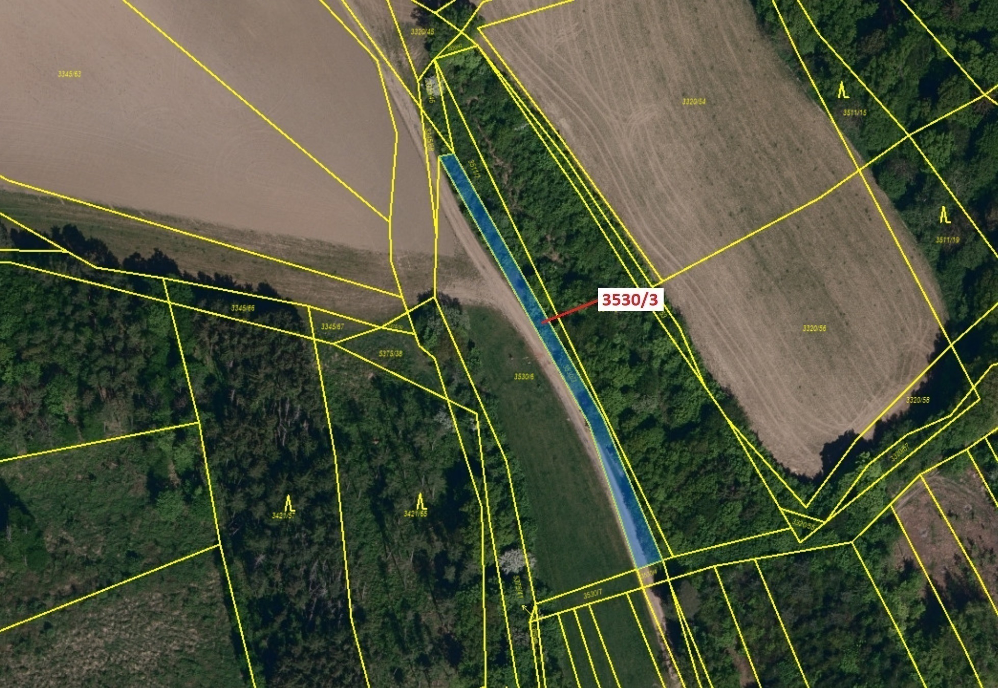 Ostatní plocha o výměře 537 m2, podíl 1/1, katastrální území Bojkovice, obec Bojkovice, obec s rozší