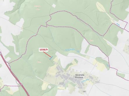 Prodej pozemku, les, 2 213 m²