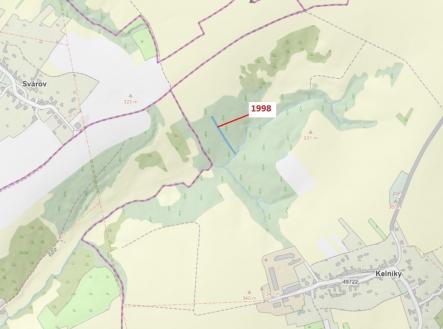 Prodej pozemku, les, 1 069 m²