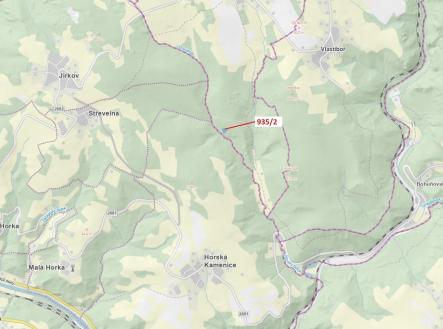 Prodej pozemku, les, 1 684 m²