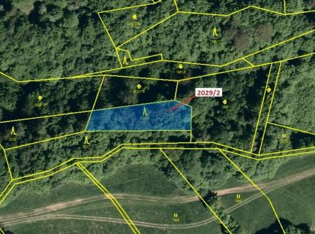 Prodej pozemku, les, 788 m²