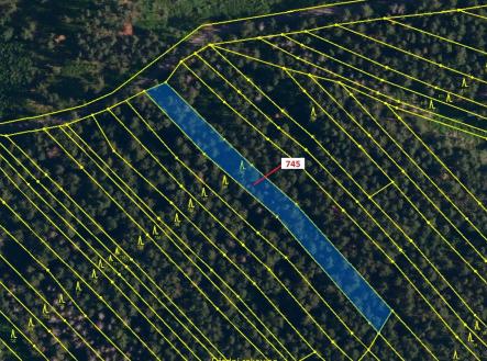 Prodej pozemku, les, 1 957 m²