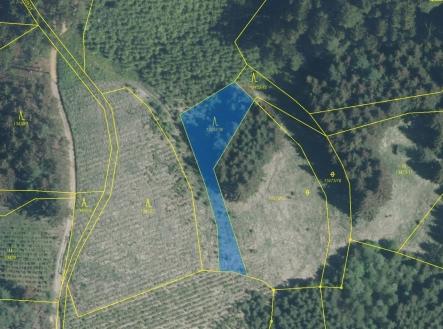 Prodej pozemku, les, 1 217 m²