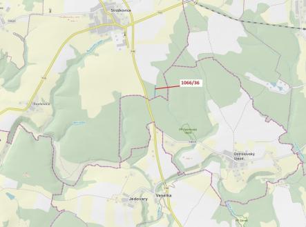 Prodej pozemku, les, 1 983 m²