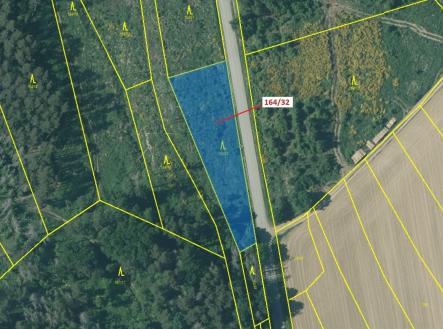 Prodej pozemku, les, 1 817 m²