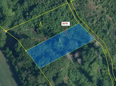 Prodej pozemku, les, 1 110 m²